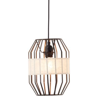 Brilliant HanglampSlope 23cm zwart met zandkleur - 99478/76