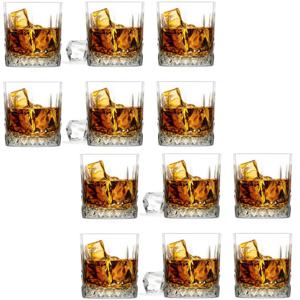 Glasmark Whiskeyglazen - 18x - Diamond - 280 ml - glas - waterglazen - Whiskeyglazen