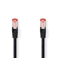 CAT6-kabel | RJ45 Male | RJ45 Male | S/FTP | 15.0 m | Rond | LSZH | Zwart - thumbnail