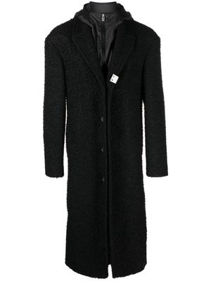 1017 ALYX 9SM manteau droit à design superposé - Noir