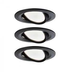 Paulmann 94471 LED-inbouwlamp Set van 3 stuks LED 18 W Zwart (mat)