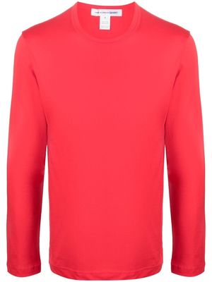 Comme Des Garçons Shirt sweat en coton à col rond - Rouge