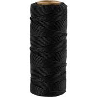 Creativ Company Bamboekoord, dikte 1 mm, zwart, 65 m/ 1 rol