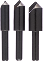 Bosch Accessoires 3-delige conische verzinkboor-set met 1 boorplaatje - 2609255124