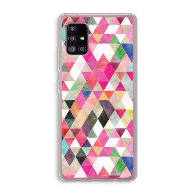 Gekleurde driehoekjes: Samsung Galaxy A51 5G Transparant Hoesje