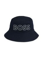 BOSS Kidswear bob réversible à logo imprimé - Bleu