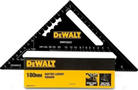 DeWalt Accessoires DWHT25227-0 Bouwdriehoek | Speed Square | 180 mm | Metrisch - DWHT25227-0