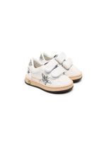 Golden Goose Kids baskets pailletées à attache scratch - Blanc