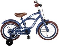 Volare Blue Cruiser 14 Inch 25 cm Jongens Terugtraprem Matblauw Volare Blue Cruiser 14 Inch 25 cm Jongens Terugtraprem Matblauw