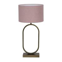 Light & Living Tafellamp Jamiri|Livigno - Ant, Brons|Roze - Ø30x67cm