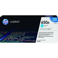 HP 650A originele cyaan LaserJet tonercartridge
