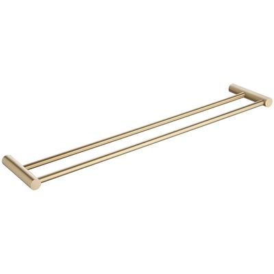 Wiesbaden Ida - Dubbele Handdoekrek - 60cm - Geborsteld Messing