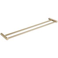 Wiesbaden Ida - Dubbele Handdoekrek - 60cm - Geborsteld Messing