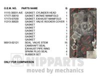 Nipparts Cilinderkop pakking set/kopset J1242200