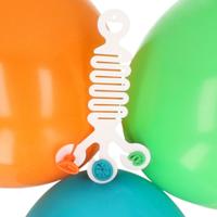 Hoekhanger voor 3 ballonnen - 4x - transparant - kunststof - herbruikbaar