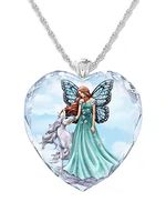 Kristal Meisje Eenhoorn Halsketting - thumbnail