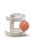 Hsu Jewellery bijou d'oreille Jasper orné de quartz - Argent - thumbnail