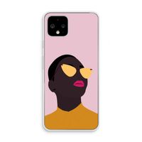 Yellow glasses: Pixel 4 Transparant Hoesje