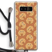 Croissant: Samsung Galaxy Note 8 Transparant Hoesje met koord