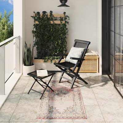 VidaXL Vloerkleed arbizu binnen en buiten vintage stijl 80x150 cm