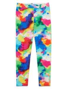 DSQUARED2 KIDS legging imprimé à logo embossé - Bleu