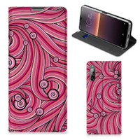 Sony Xperia L4 Bookcase Swirl Pink - thumbnail