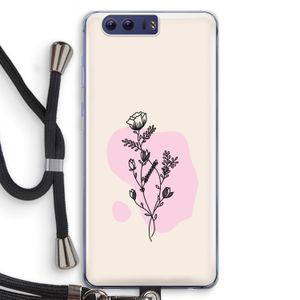 Roses are red: Honor 9 Transparant Hoesje met koord