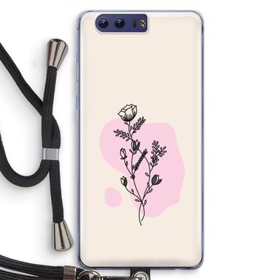 Roses are red: Honor 9 Transparant Hoesje met koord