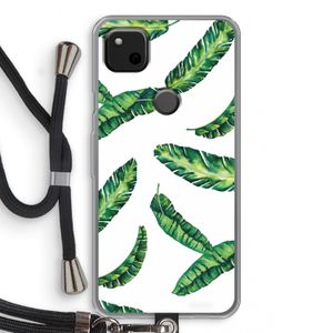 Lange bladeren: Pixel 4a Transparant Hoesje met koord