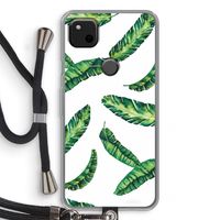 Lange bladeren: Pixel 4a Transparant Hoesje met koord