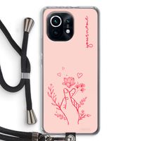 Giving Flowers: Xiaomi Mi 11 Transparant Hoesje met koord