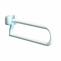 Opklapbare toiletbeugel - gecoat staal | Lengte: 70 cm | Kleur: Wit | Toiletsteun | WC Steun | PR50949-70