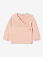 Tricot newborn romper van biologisch katoen rozen