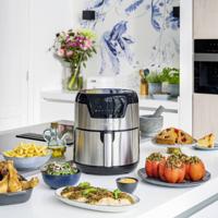 Princess 01.182026.01.001 Airfryer 4.5 l 1500 W Oververhittingsbeveiliging, Timerfunctie, Met display Zwart/zilver