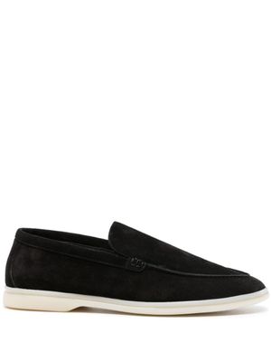 Scarosso mocassins Ludovico en daim - Noir