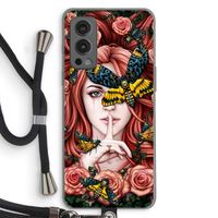 Lady Moth: OnePlus Nord 2 5G Transparant Hoesje met koord
