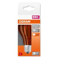 OSRAM 4058075433960 LED-lamp Energielabel G (A - G) E27 Peer 2.5 W = 17 W Oranje (Ø x l) 60 mm x 105 mm 1 stuk(s) - thumbnail