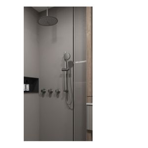 Regendouche set SaniClear Plus | Inbouw | Thermostaatkraan | Rond | Gunmetal