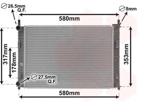 Van Wezel Radiateur 18002326