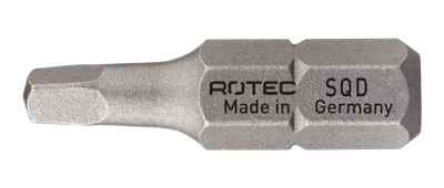 Rotec Schroefbit SQD 0 | L=25 | C6.3 | BASIC | 2 stuks - 809.00002 Rotec Schroefbit SQD 0 | L=25 | C6.3 | BASIC | 2 stuks - 809.00002