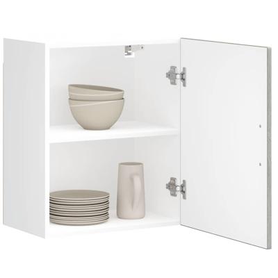 Keukenwandkasten 2 st Porto bewerkt hout grijs sonoma eiken