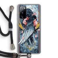 Golden Raven: Samsung Galaxy S20 FE / S20 FE 5G Transparant Hoesje met koord