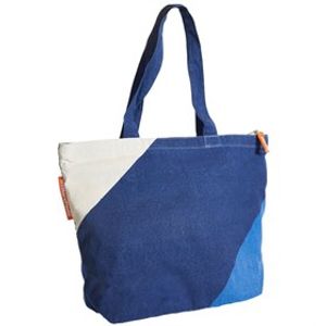 Grote Shopper Gerecycled Materiaal 54x40x18 - Indigo Blue