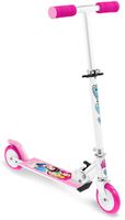 Disney 2-wiel Kinderstep Opvouwbaar Voetrem Wit/Roze