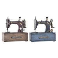 Decoratieve figuren DKD Home Decor Metaal Hout (23 x 12 x 23,5 cm) (2 Stuks)
