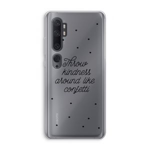 Confetti: Xiaomi Mi Note 10 Pro Transparant Hoesje