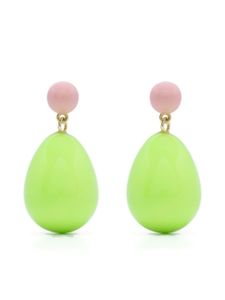 Eshvi boucles d'oreilles pendantes - Vert
