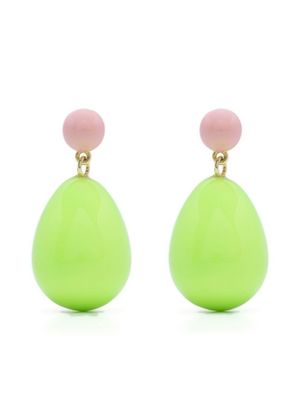 Eshvi boucles d'oreilles pendantes - Vert