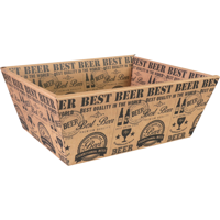 Mand | golfkarton | biermand | 26x21x bruin/zwart | 40 stuks