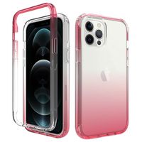 iPhone 11 Pro Max hoesje - Full body - 2 delig - Shockproof - Siliconen - TPU - Roze - thumbnail